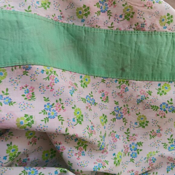 1OF1 Vintage 30's Depression House Dress Floral Print Cotton Handmade Chore Wife - Picture 8 of 9